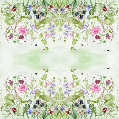 Produktbild von Servietten Papier 33x33cm 3-lag. mit Sommerwiese & Blumen 20 Stück