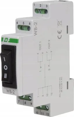 Immagine prodotto di F&F | Interruttore Rotativo WB-2 - Nero - 3 Posizioni - IP20 - Uso Facile - Alte Prestazioni