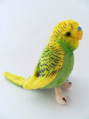Produktbild von Plüschtier Wellensittich, gelb grün,  13 cm Kuscheltiere Stofftiere Vogel Vögel Sittich Tiere