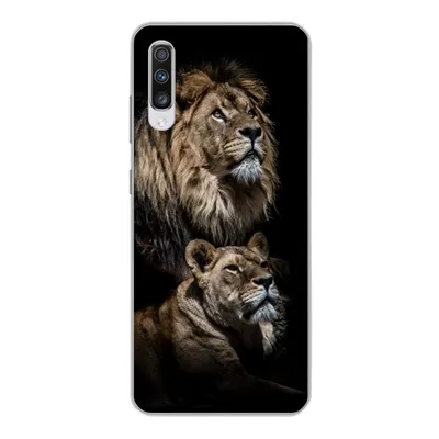 Produktbild von MuchoWow® Handyhülle Schutzhülle Hülle für Samsung Galaxy A70 Löwe - Löwin - Porträt Silikon Softcase Handy Hülle - Schutzhaube