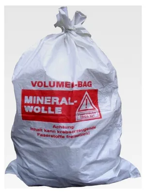 Produktbild von Mineralwollsack 140 x 220 cm PP Flachsack 1200 l