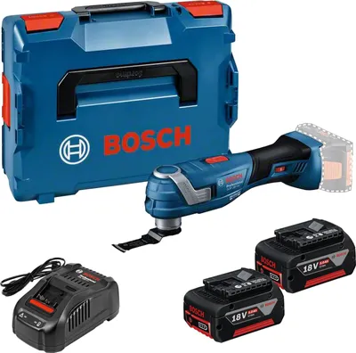 Immagine prodotto di Multitaglio a batteria Bosch GOP 18V-34 / 2x batteria 5,0 Ah + caricabatterie in L-Boxx 136