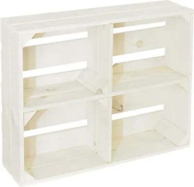 Produktbild von CHICCIE 4 Set Holzregal Schmalhanz 50x40x15cm - Weiß + Regal