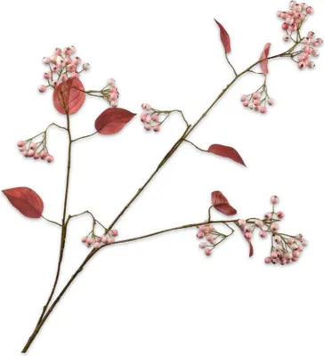 Produktbild von Silk-ka Kunstblume - Seidenblume - Kunstzweig - Beerenzweig rosa 94cm