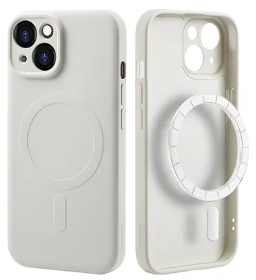 Imagen del producto de Funda de Colores con MagSafe para Apple iPhone 15 - Beige