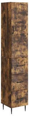 Immagine prodotto di vidaXL Set di 2 armadi, 33 x 34,5 x 90 cm, materiale in legno, finitura noce