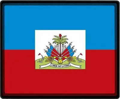 Produktbild von Mousepad Mauspad mit Motiv - Haiti Fahne - 82062 - Gr. ca. 24  x 20 cm