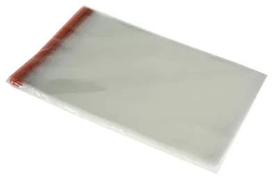 Selbstklebender Beutel BTEX mit Klebestreifen 10 x 14 / 16.8 40µcm