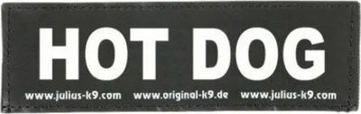 Produktbild von Julius K-9 Geschirr-etikett Hotdog 2 Einheiten Schwarz Small Schwarz Small