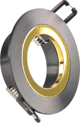 Immagine prodotto di Lampada da incasso rotonda nero-oro con portalampada GU10 FEBE 323323 Polux