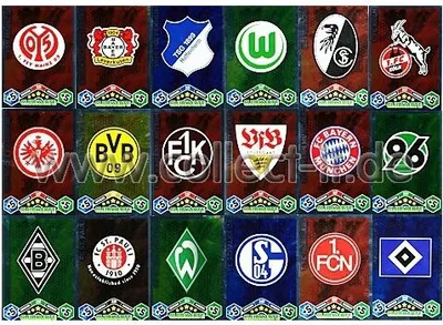 Immagine prodotto di Match Attax - Spar 6 - Stagione 10/11 - Alle 18 Vereinswappen