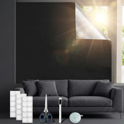 Verdunkelungsrollo für Dachfenster, 200x145 cm, ohne Bohren