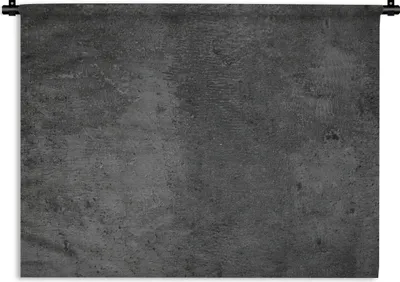 Produktbild von MuchoWow® Wandteppich Wandbehang Strukturiert - Beton - Grau - Industriell - Rustikal 60x45 cm Tapisserie Dekoration Wandtuch - Das Schlafzimmer