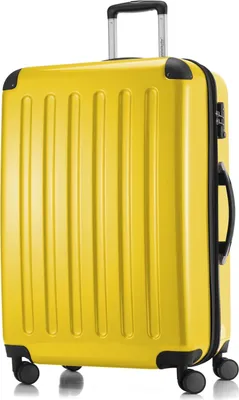 Obrázok produktu pre HAUPTSTADTKOFFER - Alex - Veľký kufor s tvrdou škrupinou na kolieskach Trolley XL Rollkoffer Dehnfalte Reisekoffer 120L,Yellow