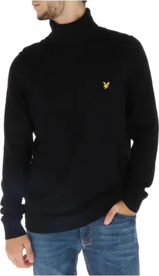 Zdjęcie produktu dla Lyle Scott Sweter Męski Czarny Bawełna Merino : Rozmiar - XL Rozmiar: XL
