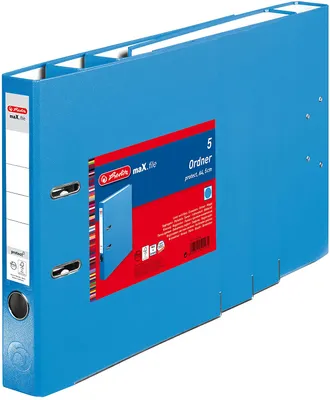 Produktbild von Herlitz 11416096, Blau, Polypropylen (PP), A4, 50 mm, 5 Stück(e)