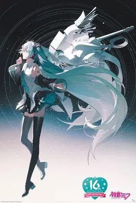 Produktbild von Hatsune Miku - Happy Birthday Miku - Poster Plakat Druck - Größe 61x91,5 cm