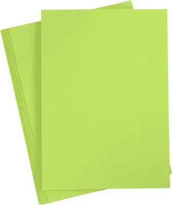Produktbild von Creativ Company Farbkarton, A4, Blatt 210x297 mm, 180 gr, hellgrün, 20 Blatt 1 Karton