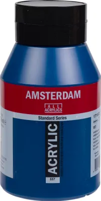 Immagine prodotto di Bottiglia di vernice acrilica Amsterdam Serie Standard 1000 ml verde blu 557