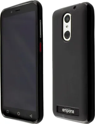 Image de caseroxx Housse de protection TPU compatible avec Emporia Smart 4, étui en caoutchouc pour téléphone portable noir