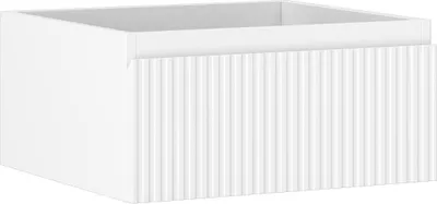 Obrázok produktu pre Mexen Rivel 50 cm kúpeľňová skrinka, 1 zásuvka, rebrovaná, matná biela- 91A20-05023-1-BF01