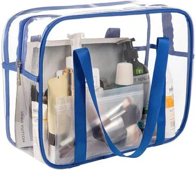 Image de Sac de rangement de voyage, 36 cm, en PVC imperméable, transparent