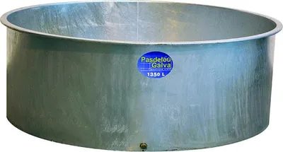 Produktbild von Galvanisiertes Futterfass, 1350 Liter, robust, große Kapazität, korrosionsbeständig - Universal
