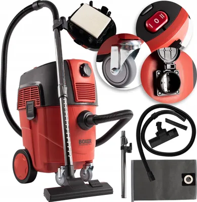 Obrázok produktu pre Priemyselný vysávač Boxer 4500 W, automatický odstraňovač filtrov, zásuvka 2000 W, objem 35 l, model BX113
