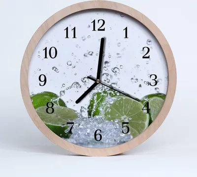 Produktbild von Holzuhr 20fi cm wanduhr - Limette