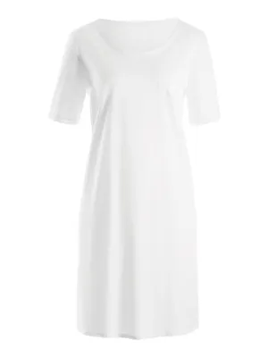 Immagine prodotto di HANRO, camicia da notte a maniche corte in cotone Deluxe, lunghezza 90 cm