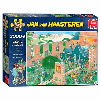 Zdjęcie produktu dla Jan van Haasteren he Art Market 2000 pcs, 2000 szt., Kreskówki, 12 lat(a)