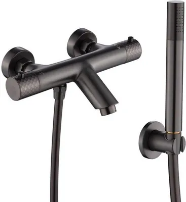 Produktbild von WEBO Oliver Inbouw Badkraan Handdouche Complete Set Gun Metal