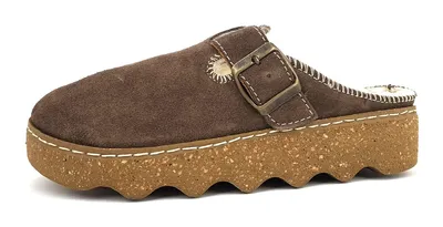 Immagine prodotto di Rohde 6123-77 pantofole da donna, terra (marrone chiaro), pelle, fodera calda - casa - pantofole pantofole da donna, marrone, pelle (velour)