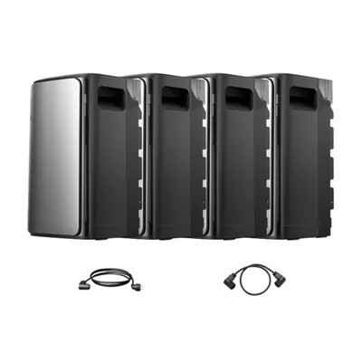 Produktbild von Powerness Balkonkraftwerk Speicher 7680Wh EcoFlow Stream AC Pro All-in-One Speicher x4 und Parallel Kabel für Balkonkraftwerk, (0% MwSt)