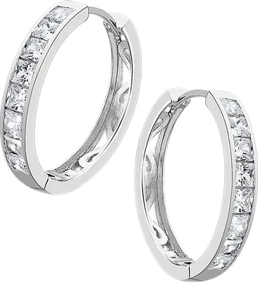 Image de Lotus Silver Créoles Argent 925 Boucles d'oreilles Femme JLP1936-4-2