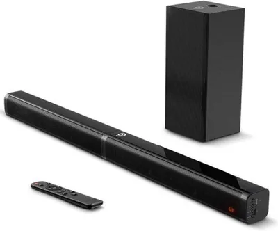 Immagine prodotto di Soundbar Happyment® con subwoofer – TV e PC – Surround stereo 3D – Bluetooth – USB – 100 W – Esperienza cinematografica