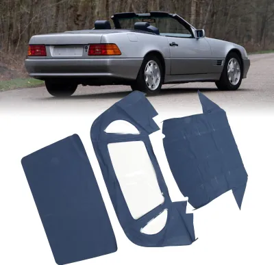 Obrázek produktu pro Střecha kabrioletu MB03 22, modrá plátěná střecha, náhradní díl pro karoserie Benz R129 SL z let 1990 až 2002