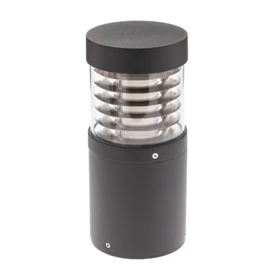 Produktbild von Lucande LED-Sockellampe Lucius, 27cm, anthrazit, IP54