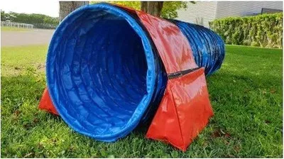 Produktbild von Hundetrainingstunnel - FCI- - Tunnel für Hunde - Größe 20x30x30 cm - Blau