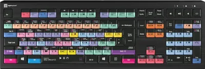 Image de Logickeyboard Adobe After Effects CC Astra 2 Clavier USB AZERTY Anglais Noir (LKB-AECC-A2PC-UK)