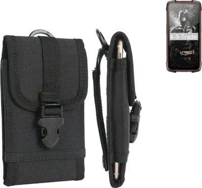 Produktbild von K-S-Trade Holster Handy Hülle kompatibel mit Cubot KingKong 5 Pro Holster Handytasche Gürtel Tasche Schutz Hülle Robust Outdoor schwarz