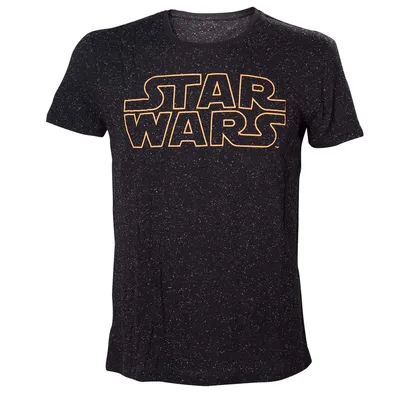 Produktbild von Star Wars T-Shirt -XL- Stars und Logo, schwarz