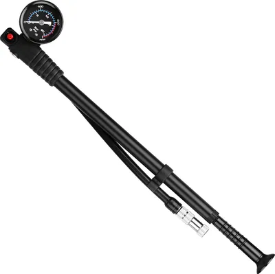 Produktbild von Stossdaempferpumpe Hochdruck 300 PSI Luftpumpe Presta Schrader Ventil Mountain Road Bike Pumpe mit Manometer fuer Vorderradgabel und Hinterradfederung Luftdaempfer