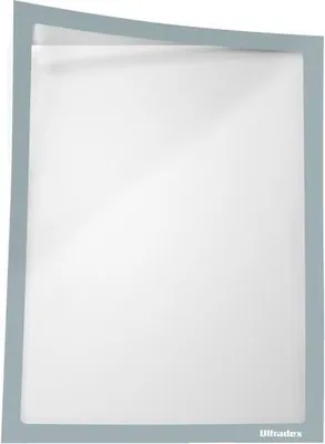 Produktbild von Infotasche ADMA selbsthaftend/magnetisch A4 BxH 225x312mm grau VE=25 Stück