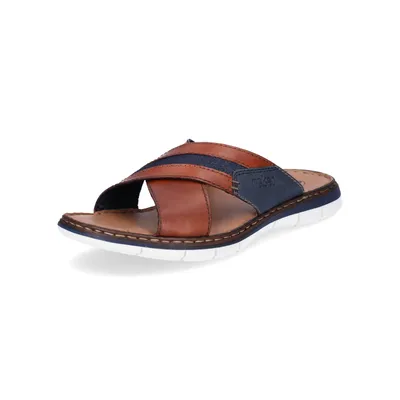Produktbild von Rieker Herren Pantolette braun blau