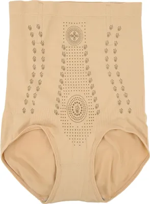 Produktbild von Körpernforming Shorts hohe Taille abdominal enge Unterwäsche Nylon Frauen Hüfte Heben Unterhose Hautfarbe XL (für 80-90 kg)