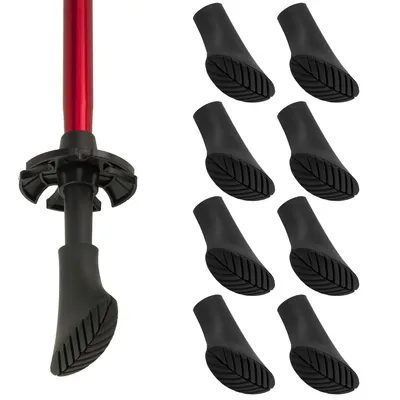 Produktbild von MidGard Nordic Walking Pads Ersatzpads - Gummifüße Gummipuffer für Asphalt 8 Stück