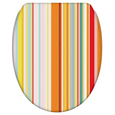 Obrázek produktu pro WC sedátko SANILO® s pomalým sklápěním a rychloupínáním Starstripes, WC sedátko přímo od výrobce, WC sedátko, WC deska, WC sedátko