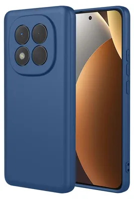 Productafbeelding van MobyDefend Hoesje - Geschikt voor Xiaomi Redmi Note 15 Pro 4G  -  Matte Siliconen Backcover - Blauw