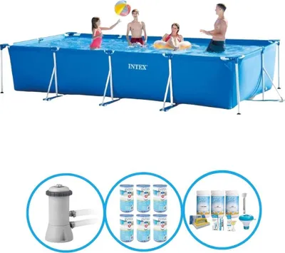 Obrázek produktu pro Obdélníkový rám bazénu Intex 450x220x84 cm - obal na bazén